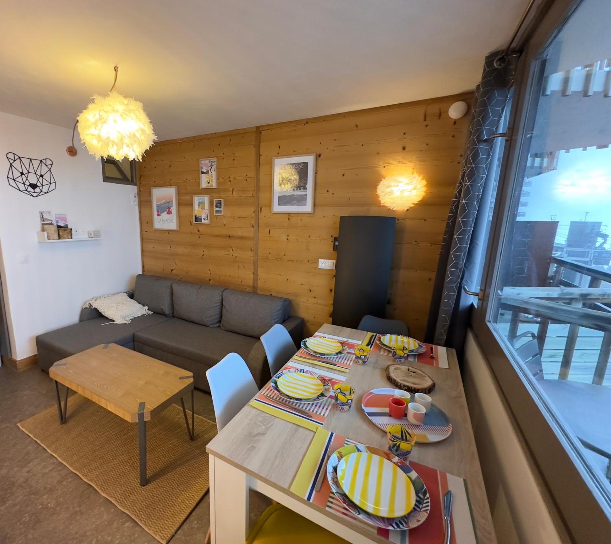 Paquebot Des Neiges - Appartement 4 Personnes - Vue Mont Blanc La Plagne Exteriör bild