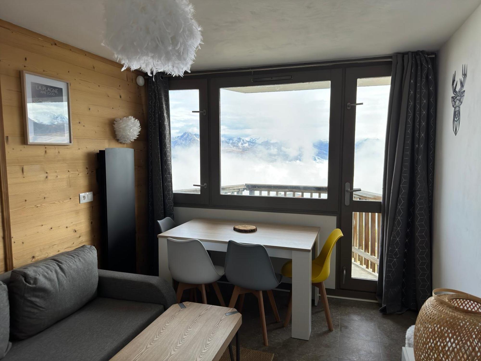 Paquebot Des Neiges - Appartement 4 Personnes - Vue Mont Blanc La Plagne Exteriör bild